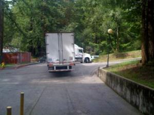 Big Truck Stuck at JBEB Loading Dock
